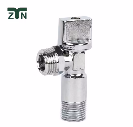 Valvola ad angolo in ottone forgiato dimensioni 1/2X1/2 pollici per le vendite